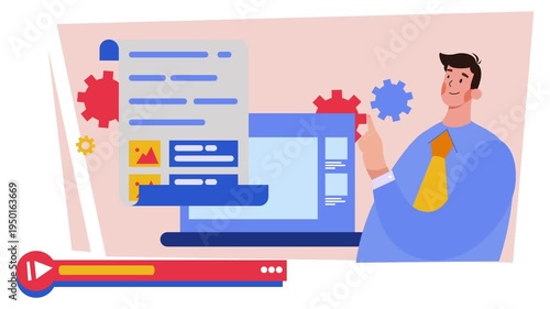 Web Tutorial Animation Scene