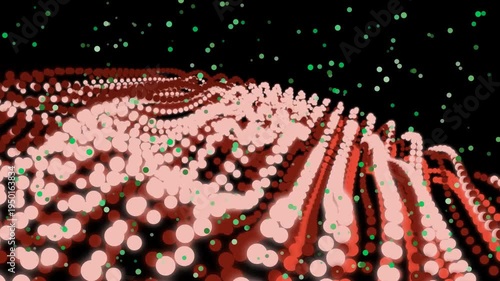 Wallpaper Mural Abstract flowing particles and light trails in digital space. Torontodigital.ca