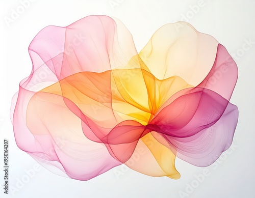 暖色系の布のひらめき