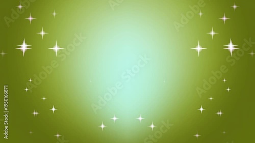 Wallpaper Mural Sparkling Green Gradient Background with Subtle Stars. Torontodigital.ca