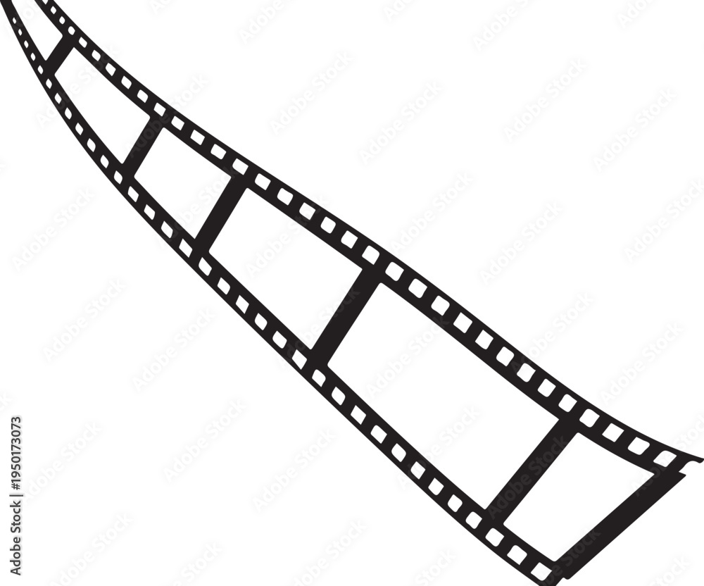 Fototapeta premium Film strip icon movie photography cinema filmstrip film reel footage movie making cinematic art film photography analog film