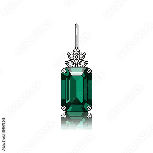 Elegant Emerald Green Gemstone Jewelry