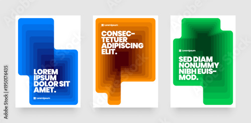 Simple template with abstract geometric shapes. Frame for your message or photo. Layout for flyer, poster or cover.