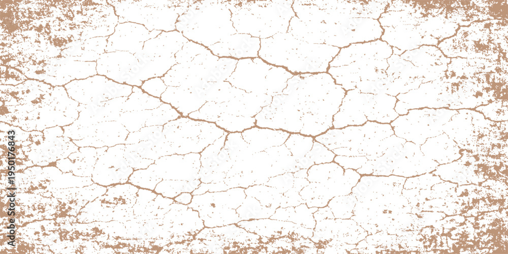 Fototapeta premium A vintage aged texture of a rough grunge concrete wall featuring a cracked surface with peeling paint and dirty plaster patterns on a weathered antique cement material