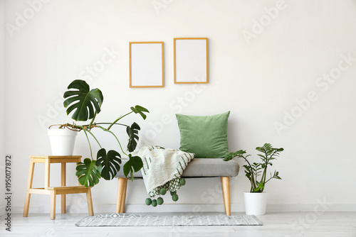 Interior of light room with...