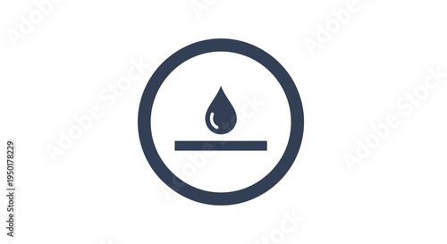 A simple icon of a water droplet.