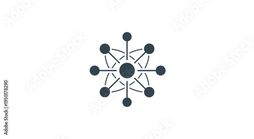 Network connection and communication concept.