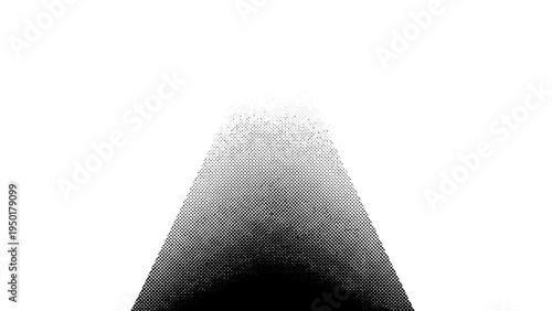 Abstract Gradient Cone Shape with Dark to Light Transition on White Background