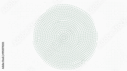Abstract Halftone Circle Pattern Background, Radial Dots Texture