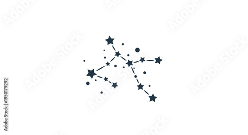 A stylized illustration of a star constellation.