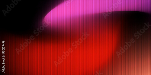 Futuristic vibrant vertical ribbed lines that distorts vivid red blue diagonal gradient. Vivid and colorful visual perfect for modern design, technology backgrounds, or creative advertising projects