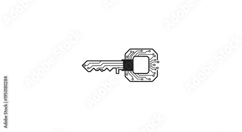 A single metal house key.