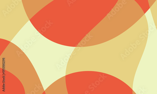 Abstract overlapping circles in warm tones creating a modern design.