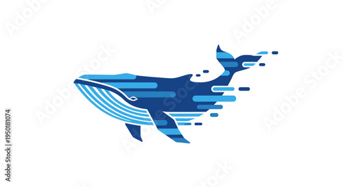 Digital illustration of a whale.