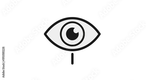 Tearful eye crying sadness emotion symbol.