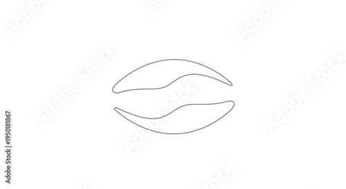 Lips Line Drawing Minimalist Illustration.