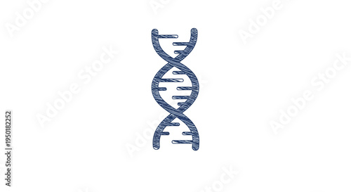 DNA double helix structure illustration.