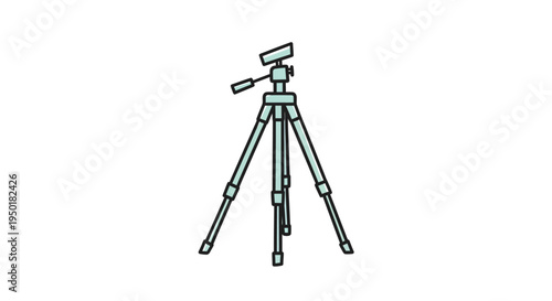 A simple line drawing of a tripod.