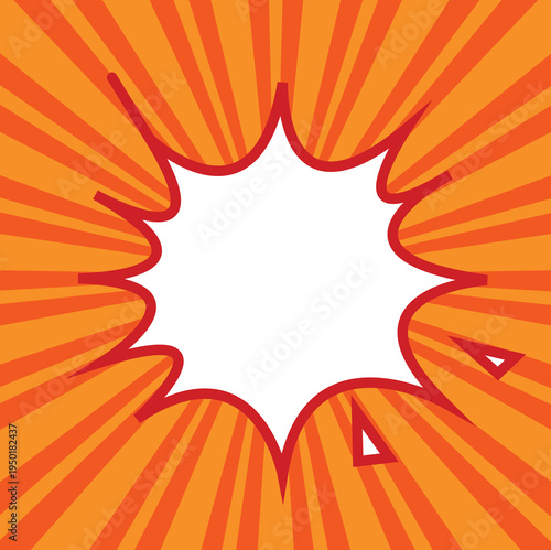 Surprising boom cloud with stars and lightnings in halftone background for sales and promotions. Banner template for surprises and bursting events. Vector illustration in pop art style