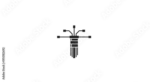 a black and white illustration of a bug.