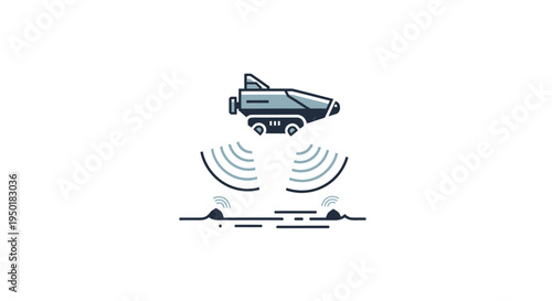 Hovering car with radar technology.