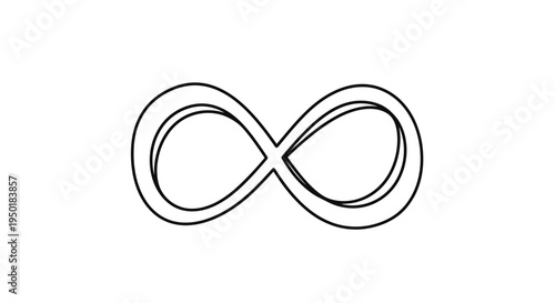 Infinity symbol illustration.