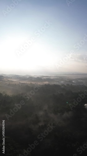 fog over the mountains