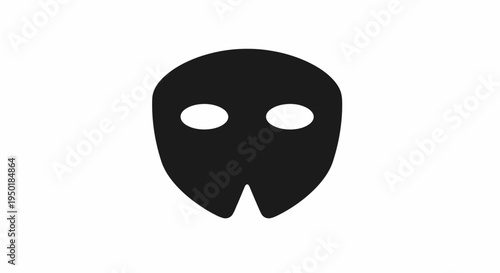 A black mask with eye holes.