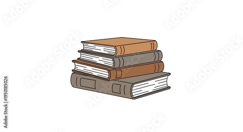 A stack of colorful books.