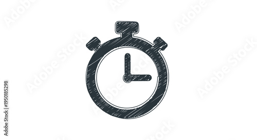 A stopwatch with a clock face.