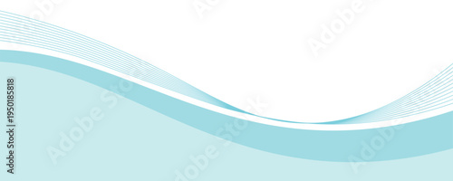 Abstract blue wave background, minimal wave design concept, vector illustration. for banner, banner.
