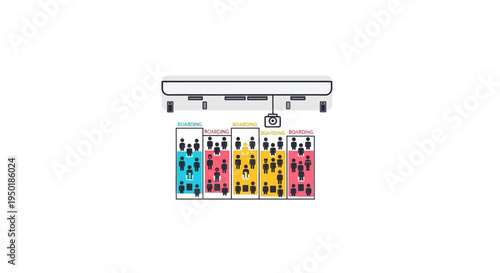 Colorful fuse box with multiple switches.