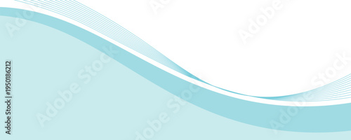 Abstract blue wave background, minimal wave design concept, vector illustration. for banner, banner.