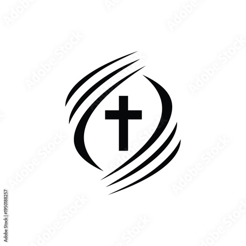 Christian Cross Church logo design