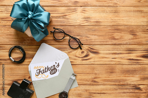 Postcard with gift box and ...