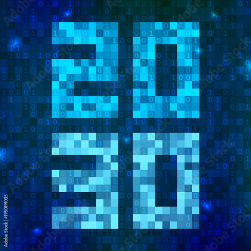 Digital Binary Representation of Numbers 2030