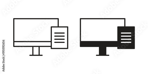 Blended learning icon symbol vector elements for infographic web. EPS10