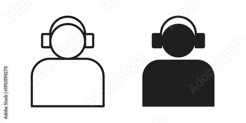 Callcenter icon symbol vector elements for infographic web. EPS10