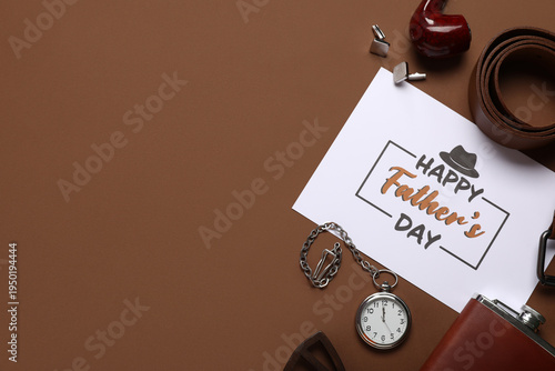 Card with text HAPPY FATHER...