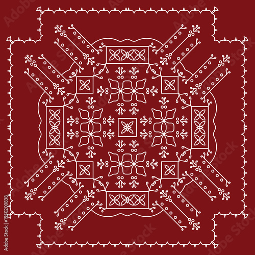 Folk, Tribal Design, Motif, Wall Painting