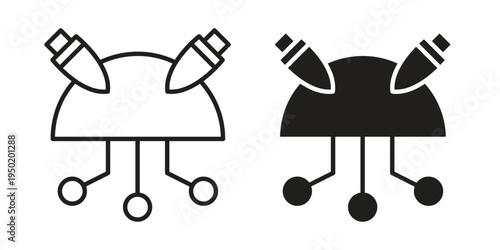 DOS icon symbol vector elements for infographic web. EPS10