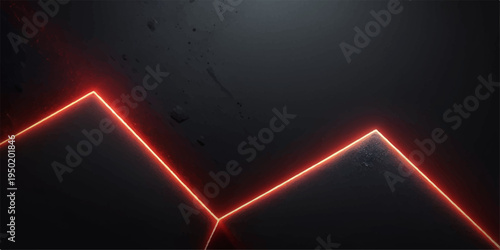 Abstract red background featuring glowing laser lines and bright energy rays within a dark space design illustration