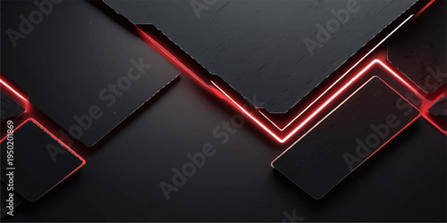 A 3D red check mark icon sits on a blank black paper notebook page for business office documents or school education note taking