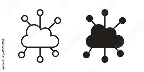 edge computing icon symbol vector elements for infographic web. EPS10