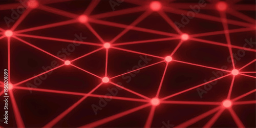 A vibrant red abstract background features a bright galaxy pattern with glowing neon stars and a sparkling light flash across a dark space design