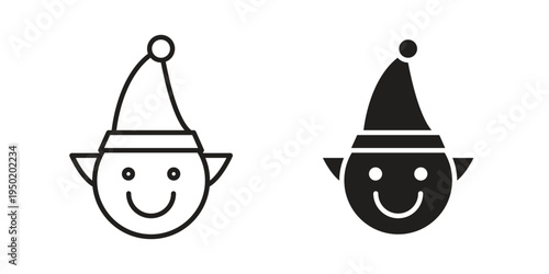 Elf icon symbol vector elements for infographic web. EPS10