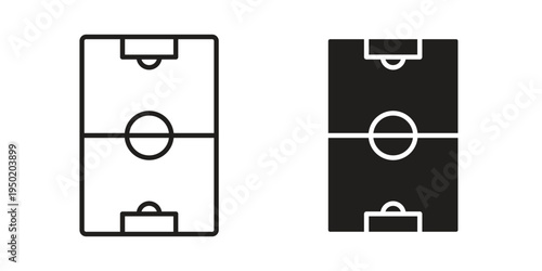 Football field icon symbol vector elements for infographic web. EPS10