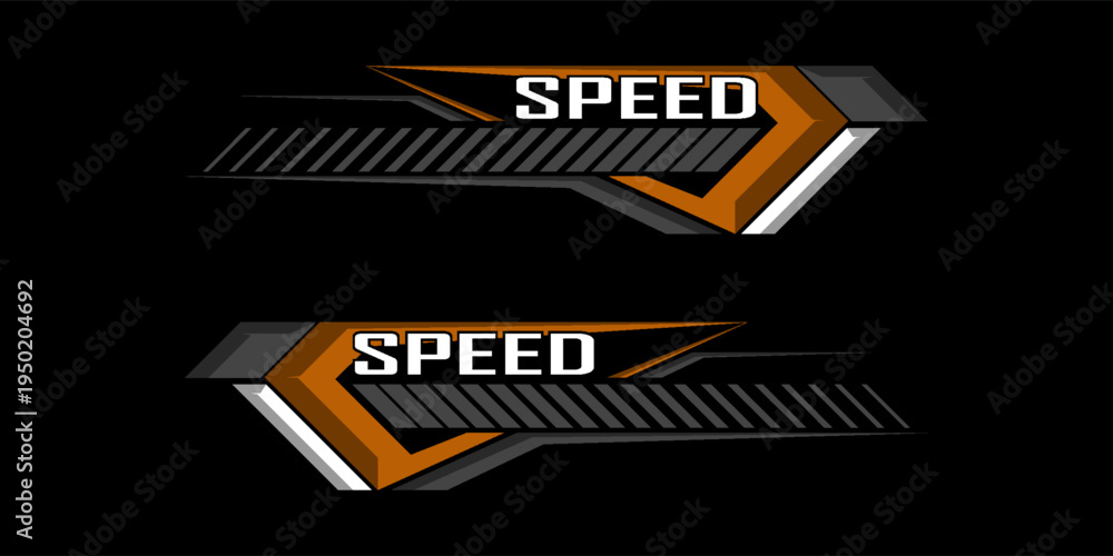 Fototapeta premium Sports background, speed racing graphic vector illustration