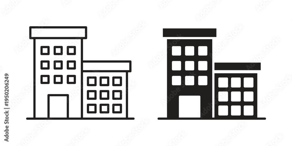 Naklejka premium hotel icon symbol vector elements for infographic web. EPS10