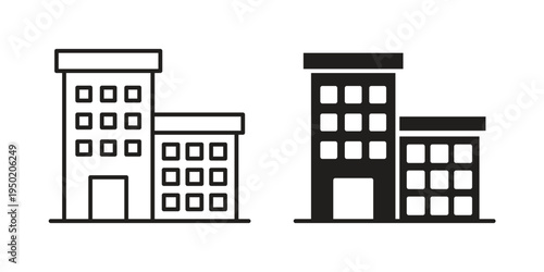 hotel icon symbol vector elements for infographic web. EPS10